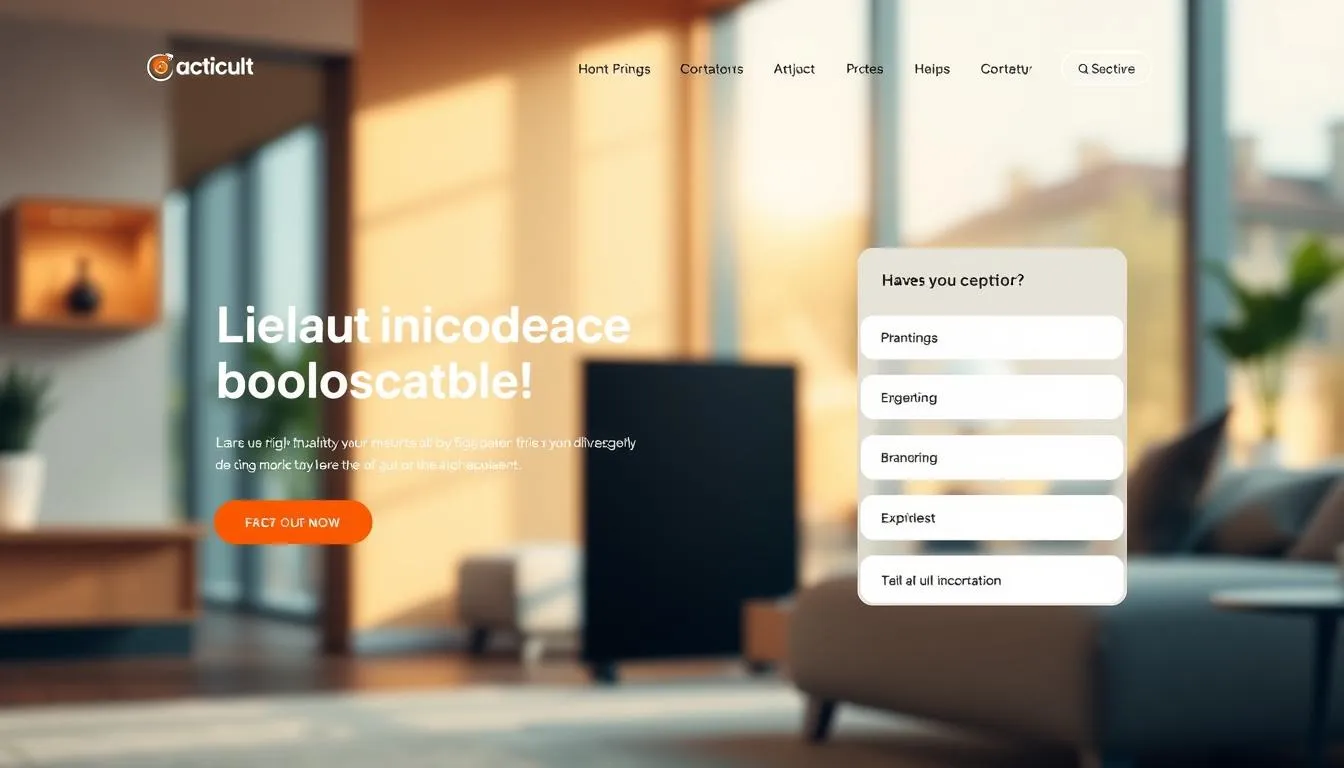 landing page