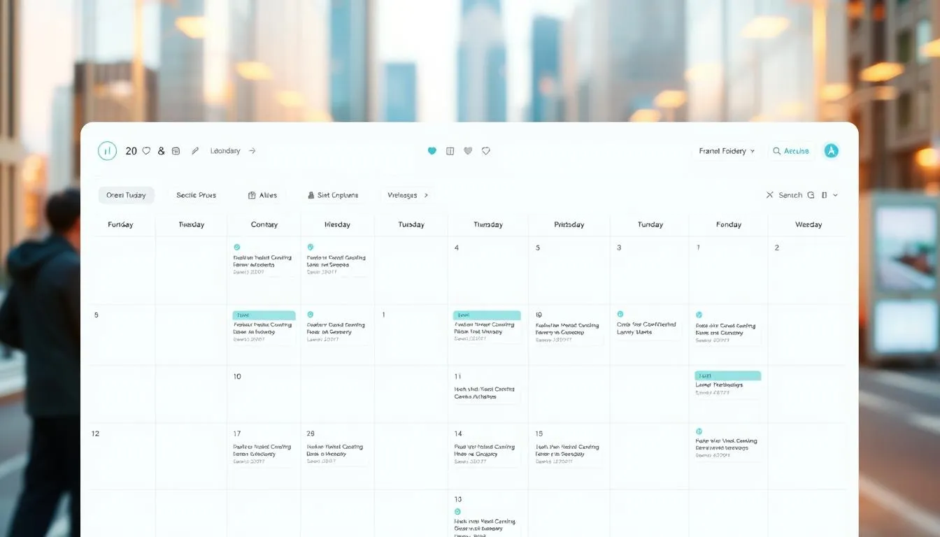 content calendar