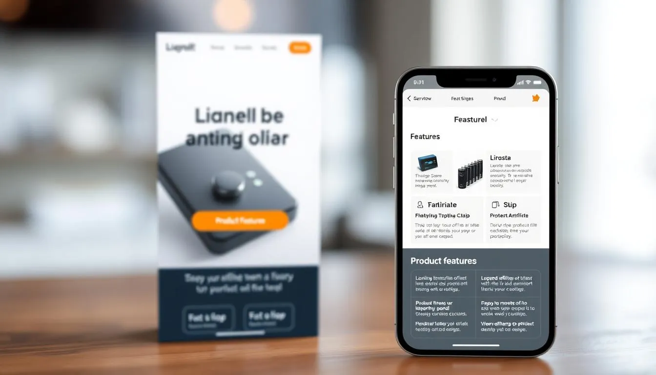 mobile landing page