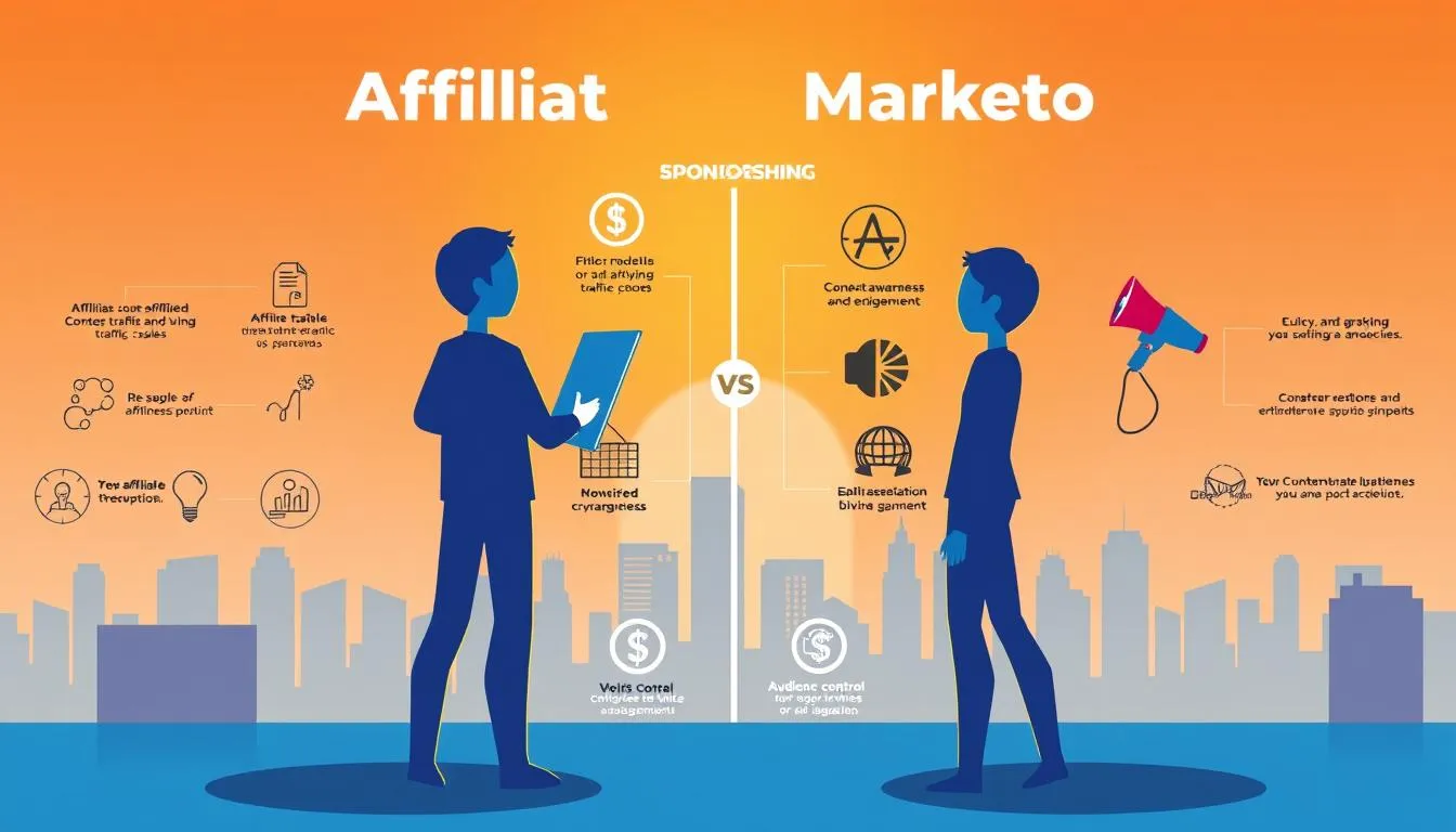 key differences affiliate marketing sponsorships